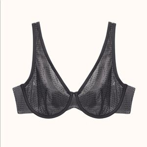 THIRDLOVE Unlined Modern Mesh Scoop Bra 42 E (DD) NEW